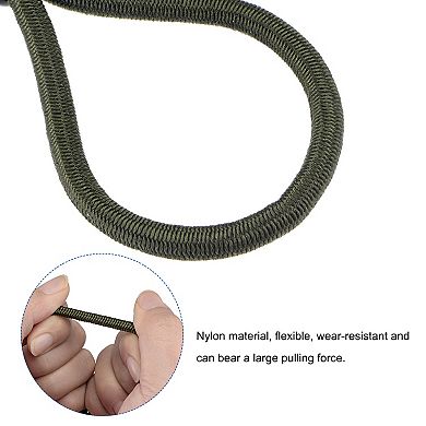 6 Inch Elastic Cords With Hook Fixed Straps For Camping Tent Canopy 10pcs