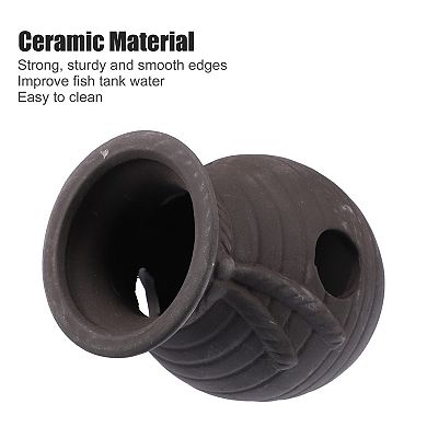 Fish Tank Decoration Stone For Aquatic Pets To Breed Play Rest Brown