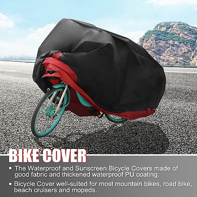 1 Set Bike Cover Outdoor Waterproof Bicycle Cover Sun Dust Bike Covers For 1 Bike