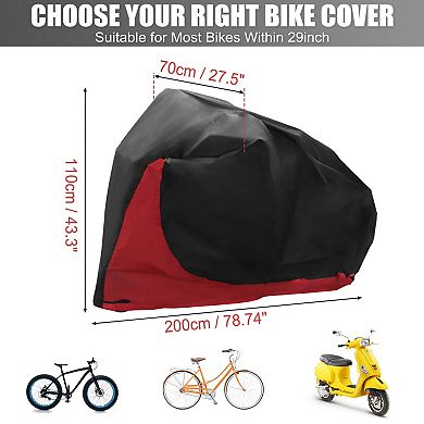 1 Set Bike Cover Outdoor Waterproof Bicycle Cover Sun Dust Bike Covers For 1 Bike