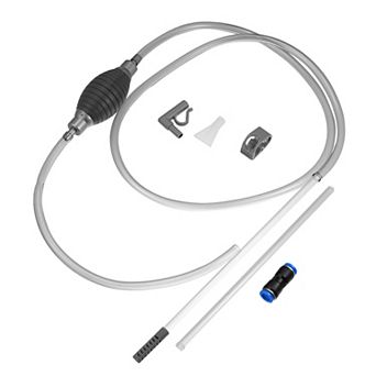 1 pc Fish Tank Cleaning Tool Python Aquarium Sand Gravel Cleaner With Flat Sucker Gray 86.6" Long