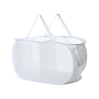 1 pc 75l Folding Laundry Basket Portable Hamper Basket For Bathroom