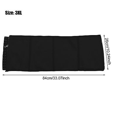 Waist Trimmer Zippered Belt Tummy Tuck Belts Neoprene Waist Sweat Band 33.07"x10.24"