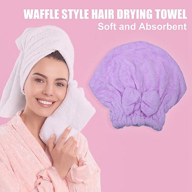 Coral Fleece Hair Drying Towel Dry Cap Quick Drying For After Bath Drying Hair