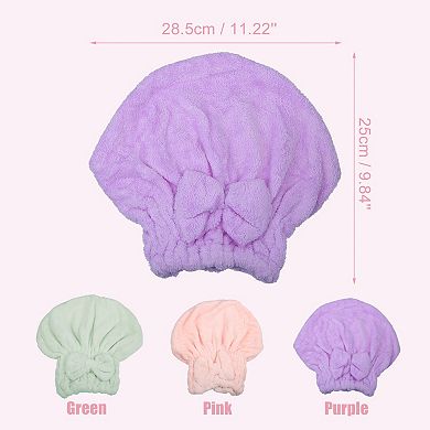Coral Fleece Hair Drying Towel Dry Cap Quick Drying For After Bath Drying Hair