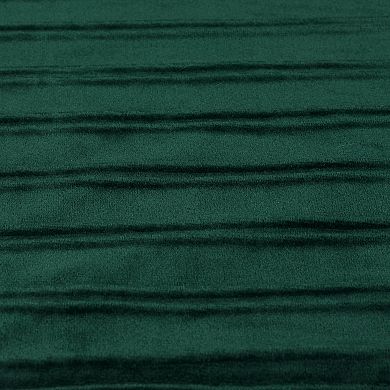 2 Pcs Thick Velvet Striped Pillow Covers Pleated Front Cushion Covers For Office And Home 20"x20"
