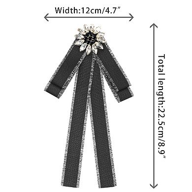 Women's Pre-tied Neck Tie Ribbon Elegant Bowknot Bowtie Bow Tie Brooches