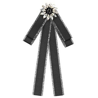 Women's Pre-tied Neck Tie Ribbon Elegant Bowknot Bowtie Bow Tie Brooches