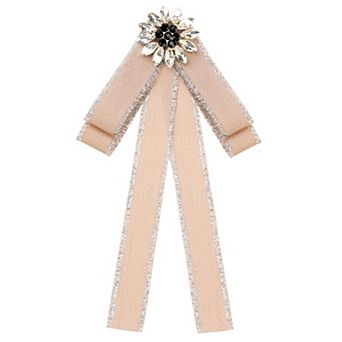 Women's Pre-tied Neck Tie Ribbon Elegant Bowknot Bowtie Bow Tie Brooches