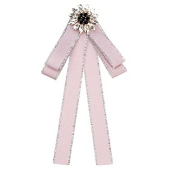 Women's Pre-tied Neck Tie Ribbon Elegant Bowknot Bowtie Bow Tie Brooches