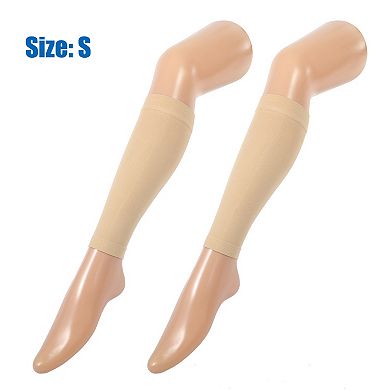 2 Pair Compression Sleeves Footless Compression Sleeves For Women Nylon S