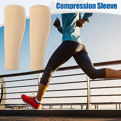2 Pair Compression Sleeves Footless Compression Sleeves For Women Nylon S