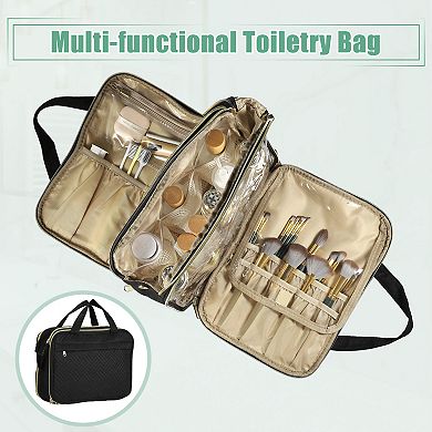 Large Toiletry Bag Makeup Bag With Compartments Water-resistant Travel Bag Cosmetic Bag