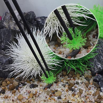 1 Pcs Aquarium Tweezers Stainless Steel Tweezers For Plants Pets Black