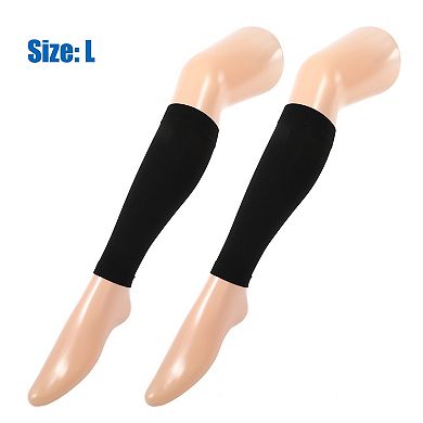 2 Pair Compression Sleeves Footless Compression Sleeves For Women Nylon L