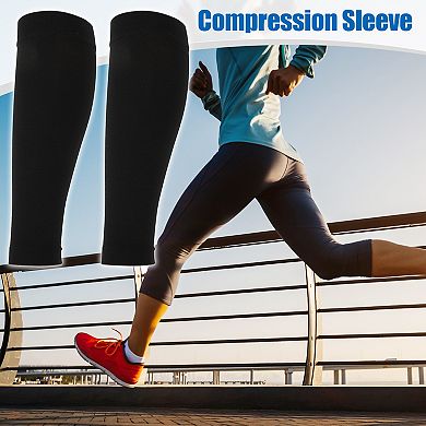 2 Pair Compression Sleeves Footless Compression Sleeves For Women Nylon L