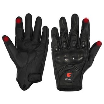 Riding Gloves Motorcycle Gloves Touchscreen Gloves For Men For Cycling Driving Leather Black M