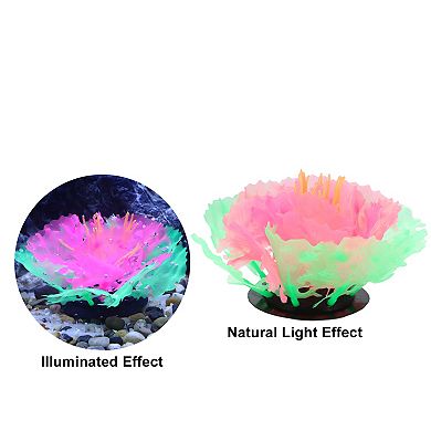 Aquarium Simulation Coral Aquatic Plant Silicone Fluorescent Coral Glow Ornaments Fish Tank