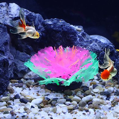 2-PackArtificial Luminous Lionfish Decor - Realistic Silicone Fish Tank Landscape Floating Ornament That Glows In The Dark - Home Aquarium Decoration:Pet Supplies