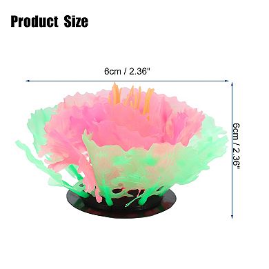Aquarium Simulation Coral Aquatic Plant Silicone Fluorescent Coral Glow Ornaments Fish Tank