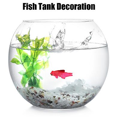 Aquarium Artificial Golden Fish Ornament Glowing Simulation Animal Decor With Suction Cup Red