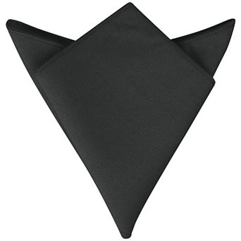 Men's Cotton Handkerchiefs Classic Solid Color Pocket Squares for Formal Suit