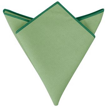 Men's Cotton Handkerchiefs Classic Solid Color Pocket Squares for Formal Suit