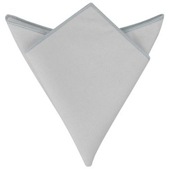 Men's Cotton Handkerchiefs Classic Solid Color Pocket Squares for Formal Suit