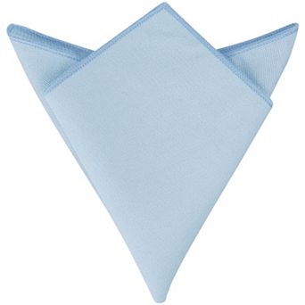 Men's Cotton Handkerchiefs Classic Solid Color Pocket Squares for Formal Suit