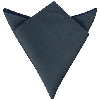 Men's Cotton Handkerchiefs Classic Solid Color Pocket Squares for Formal Suit