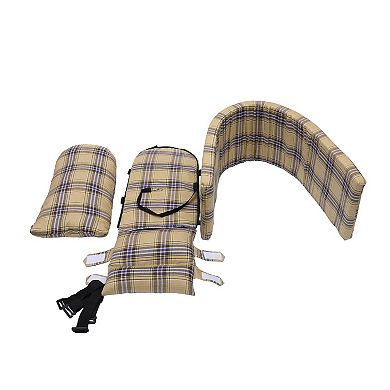Large Plaid Style Dog Car Seat for Medium Small Sized Puppy Cat Seat Pets Travel Bed