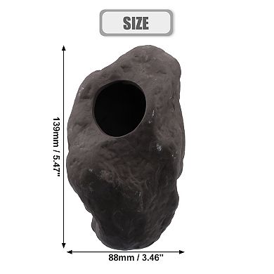Fish Tank Decoration Stone For Aquatic Pets To Breed Rest Brown 5.47"x4.49"x3.46"