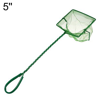 3pcs Aquarium Fish Net Aquarium Fish Tank Accessories Small Fish Fine Net Green 12.2x10cm