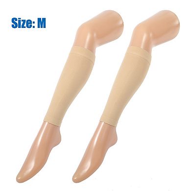 2 Pair Compression Sleeves Footless Compression Sleeves For Women Nylon M