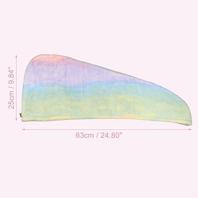 Hair Drying Towel Dry Cap Shower Cap For After Bath Drying Hair Microfiber Assorted Color