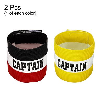Captain's Armband, Elastic Arm Band For Soccer Team Training, 2 Pack