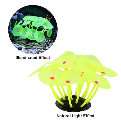 Aquarium Simulation Coral Aquatic Plant Fluorescent Glow Fish Tank Landscape Decoration