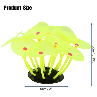 Aquarium Simulation Coral Aquatic Plant Fluorescent Glow Fish Tank Landscape Decoration