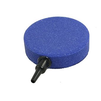 60mm X 15mm Blue Round Mineral Stone Airstone For Aquarium Tank