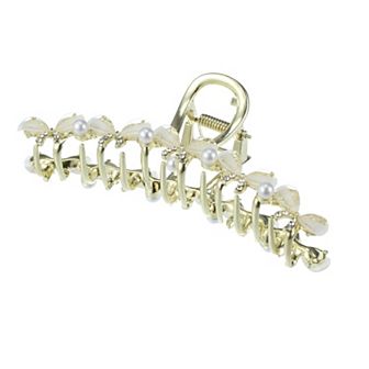 Hair Clip Classic Faux Crystal Bling Bow Tie Hair Clip Hair Accessories For Women Gold Tone