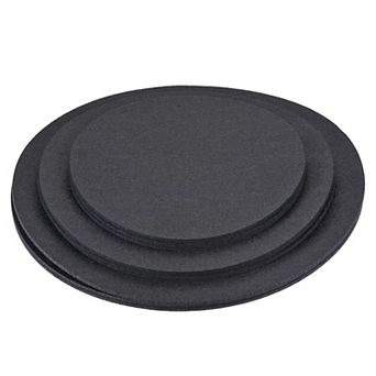 8" 10" 12" Round Plant Coasters Felt Reversible Pad Mat, 9 in 1 Set