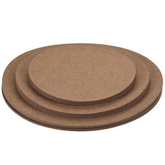 8" 10" 12" Round Plant Coasters Felt Reversible Pad Mat, 9 in 1 Set