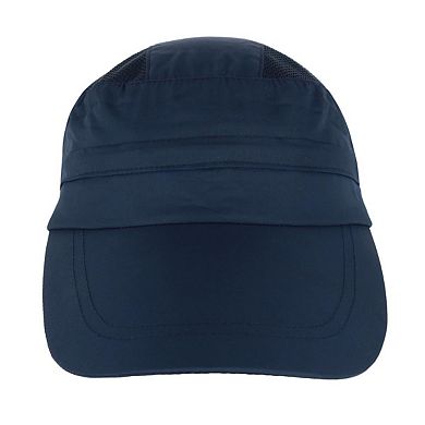 Water Repellent Long Billed Baseball Cap With Removeable Brim