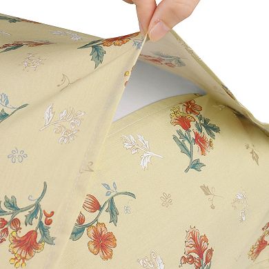 Cotton Pillowcases Vintage Floral Envelope Closure Pillow Shams Set Of 2 Queen