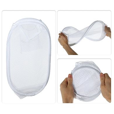 1 Pcs 40l Folding Laundry Basket Durable Folding Laundry Hamper For Bathroom 18.90"x11.81"