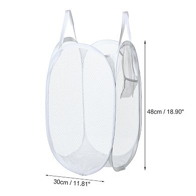 1 Pcs 40l Folding Laundry Basket Durable Folding Laundry Hamper For Bathroom 18.90"x11.81"