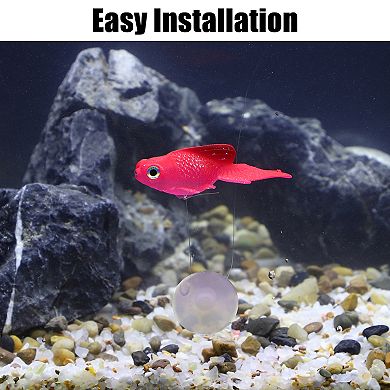 Aquarium Artificial Fish Ornament Glowing Simulation Animal Decoration With Suction Cup