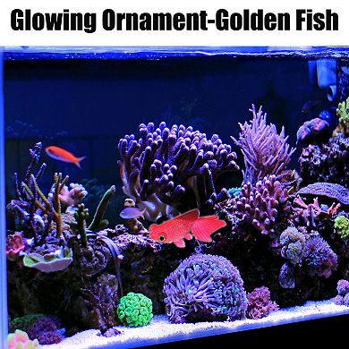 Aquarium Artificial Fish Ornament Glowing Simulation Animal Decoration With Suction Cup