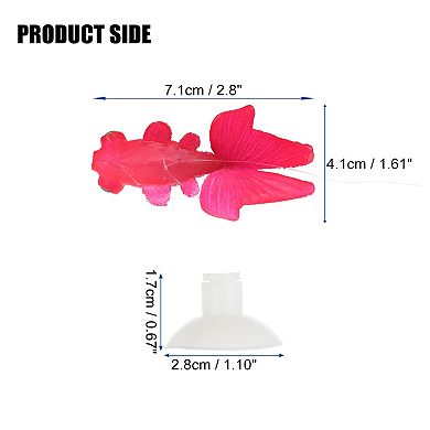 Aquarium Artificial Fish Ornament Glowing Simulation Animal Decoration With Suction Cup