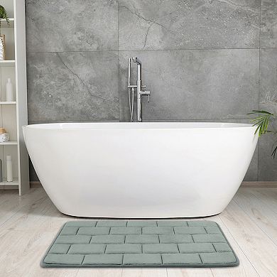 Memory Foam Bath Mat, Absorbent Non-slip Thick Dry Fast Bath Rug Carpet For Bathroom Floor